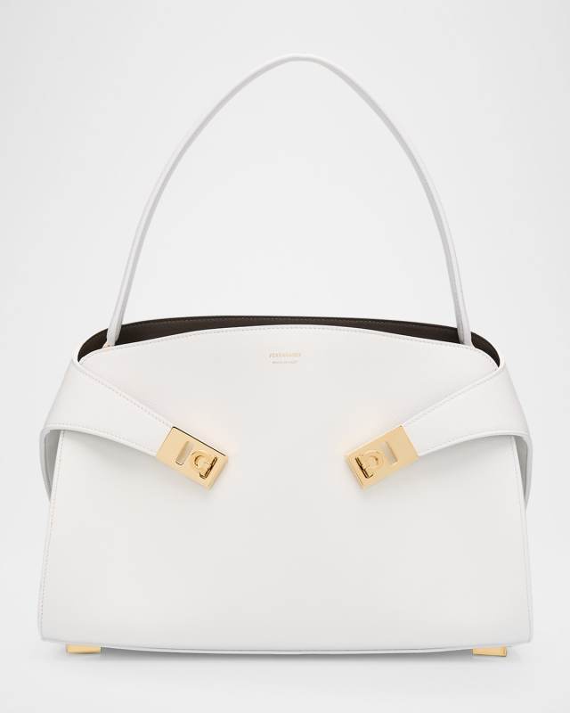 Small Hug Leather Shoulder Bag
